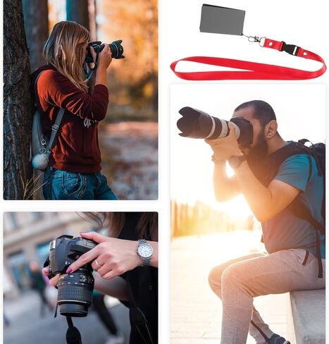 Kisangel 18% Grey White Balance Card for Photography and Videography, Waterproof Aluminum Alloy Exposure Reference Board with Accurate Color Balance and Portable Design in Kuwait
