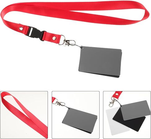 Kisangel 18% Grey White Balance Card for Photography and Videography, Waterproof Aluminum Alloy Exposure Reference Board with Accurate Color Balance and Portable Design in Kuwait