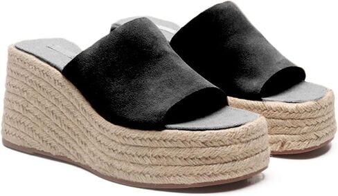 Sandal Womens Pumps Wedges High Heeled Platform Espadrilles Summer Slipper Shoes Walking in Kuwait