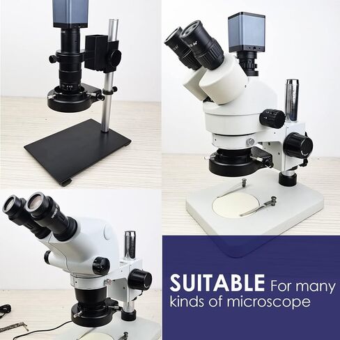 Light Microscope LED Ring Illuminator, Adjustable USB 64 LEDs Ring Light for Industry Monocular Binocular Trinocular Lab Stereo Microscope & Camera in Kuwait