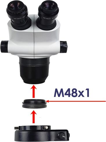 Light Microscope LED Ring Illuminator, Adjustable USB 64 LEDs Ring Light for Industry Monocular Binocular Trinocular Lab Stereo Microscope & Camera in Kuwait