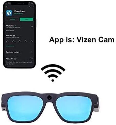 OHO WiFi Smart Glasses with 1080P Camera, Real-Time Live Streaming, UV Protection, Sweat-Resistant, Unisex for Daily&Outdoor in Saudi Arabia