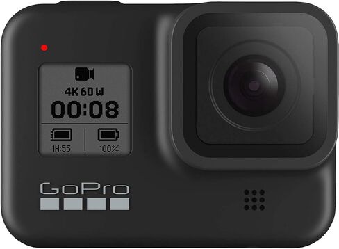 GoPro HERO8 Black - Waterproof Action Camera with Touch Screen 4K Ultra HD Video 12MP Photos 1080p Live Streaming Stabilization in Kuwait