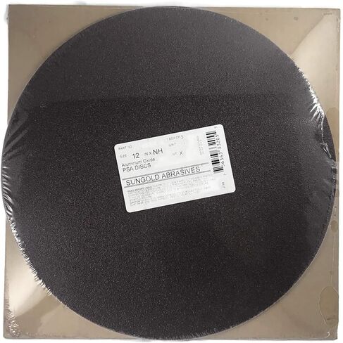 Sungold Abrasives 332079 100 Grit 12" X-Weight Cloth Premium Industrial Aluminum Oxide PSA Stick-On Sanding Discs (Pack of 3) in Kuwait
