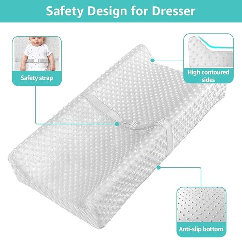 YENING Soft Baby Changing Pad for Dresser Diaper Changing Table Mattress with Cover for Babies and Toddlers Waterproof in Kuwait