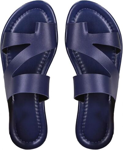 RoseSeek Women's Toe Ting Flat Sandals Strappy Slip on Sandal Summer Shoes | Casual Strappy Sandals for Women, Sandals Women Comfortable, Dressy Sandals Women, Summer Outfits in Kuwait