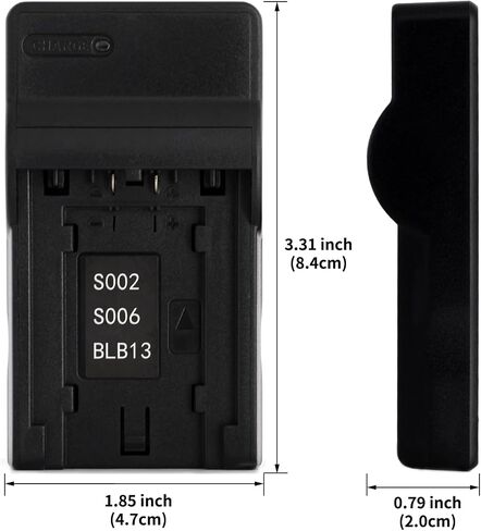 Norifon CGA-S002 USB Charger for Panasonic Lumix DMC-FZ15, DMC-FZ18 | Compaitible with Panasonic Lumix DMC-FZ2, DMC-FZ20, DMC-FZ28, DMC-FZ3, DMC-FZ30, DMC-FZ35, DMC-FZ38, DMC-FZ4 Camera in Kuwait