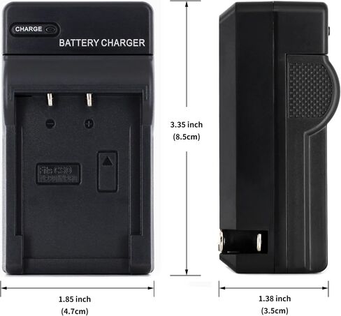 Norifon NP-20 Wall Charger for Casio Exilim Card EX-M1, EX-M2 | Compaitble with Casio Exilim Card EX-M20, EX-S100, EX-S3, EX-S500, EX-S600, EX-S770, EX-S880 with Foldable Plug in Kuwait