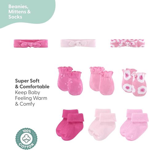 The Peanutshell Baby Girl Clothes & Essentials, Baby Layette Gift Set for Girls, Newborn Girl Gift Sets, Pretty in Pink in Kuwait