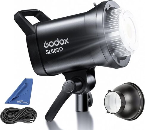 Godox SL60IID 70W LED Continuous Video Photography Light (SL60W Upgraded) | 8 FX Effects, APP Control, more Powerful and Portable than SL60W, Continuous Video Light for Video Recording, Photography in Kuwait