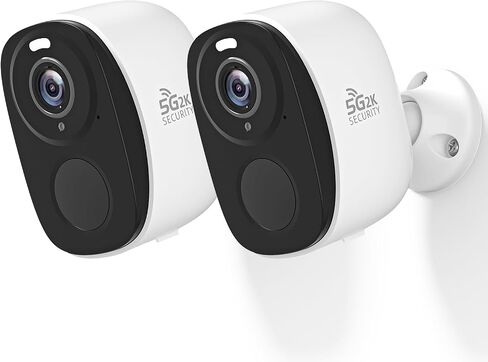 4Pack Security Cameras Wireless Outdoor 2.4G&5G WIFI, 2K Battery Powered | Cameras for Home Security,Spotlight & Siren Alarm, 2-Way Audio, Color Night Vision, AI Detection,Works w/Alexa,Waterproof in Kuwait
