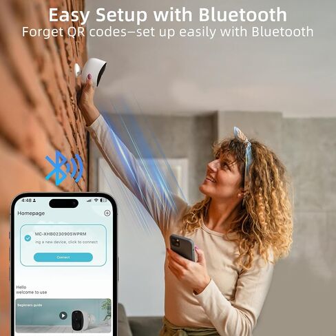 4Pack Security Cameras Wireless Outdoor 2.4G&5G WIFI, 2K Battery Powered | Cameras for Home Security,Spotlight & Siren Alarm, 2-Way Audio, Color Night Vision, AI Detection,Works w/Alexa,Waterproof in Kuwait