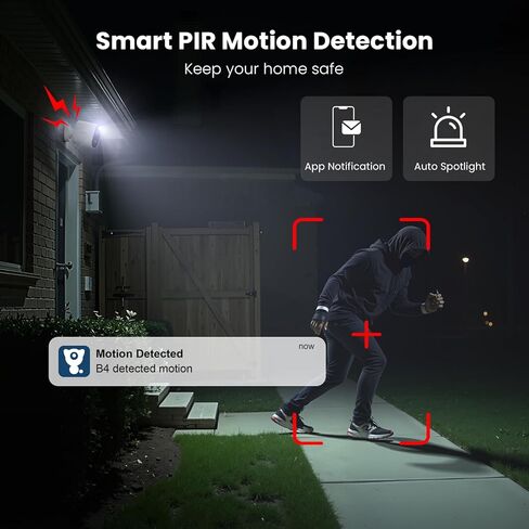 litokam Security Cameras Wireless Outdoor, 2K Battery Powered Outdoor Camera Wireless with Full Color Night Vision, PIR Motion Detection, 2.4G WiFi Home Indoor Camera with IP65 Waterproof, 2-Way Talk in Kuwait