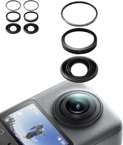 Lens Replacement Kit for DJI Osmo 360 Accessories, Portbale Optical Glass with Aluminum Alloy Ring, Camera Lens Repair Part Kit Compatible with DJI Osmo 360 Panorama Camera (1 Pack) in Saudi Arabia