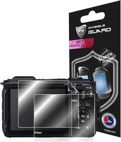 for Nikon COOLPIX W300 (2X) Screen Protector with Lifetime Replacement Warranty Invisible Protective Screen Guard Skin- Smooth/Bubble -Free By IPG in Kuwait