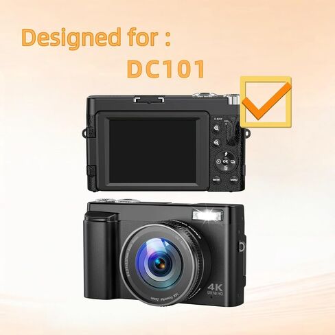 Screen Protector (6 Pack) Designed for Duluvulu 4K Digital Camera, HD Clear PET Film, Anti-Scratch, Designed for Zostuic/TEFTYMON/TESFOT DC101 Camera in Kuwait