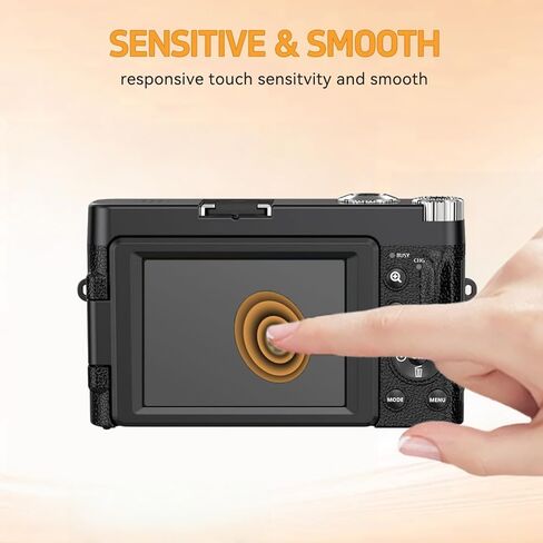 Screen Protector (6 Pack) Designed for Duluvulu 4K Digital Camera, HD Clear PET Film, Anti-Scratch, Designed for Zostuic/TEFTYMON/TESFOT DC101 Camera in Kuwait