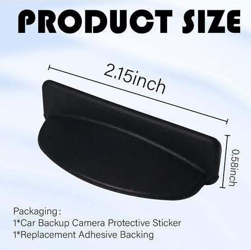 Silicone Backup Camera Rain Shield, Wider Shield Rear View Backup Camera Cover Cars Exterior Accessories Rainproof Protector for Enhanced Reverse Visibility Universal for Cars Trucks SUVs in Kuwait
