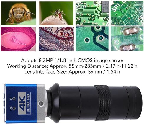 Advanced Zoom 4K Microscope Camera with 100x HD Lens for Accurate Magnification Educational Purposes in Kuwait