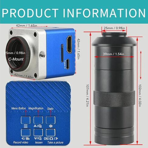 Advanced Zoom 4K Microscope Camera with 100x HD Lens for Accurate Magnification Educational Purposes in Kuwait