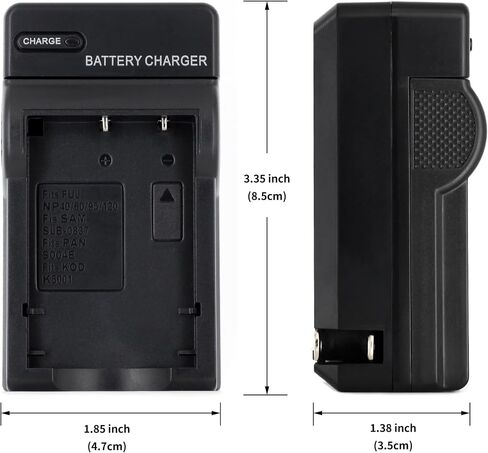 Norifon KLIC-5000 Wall Charger for Kodak EasyShare DX6490, DX7440 | Compaitble with Kodak EasyShare DX7590, DX7630, LS420, LS433, LS633, LS743, LS753, P712, P850 with Foldable Plug in Kuwait