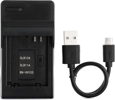 Norifon SLB-10A USB Charger for Samsung P800, PL50, PL51, PL55, PL57 | Compaitible with Samsung PL60, PL65, PL70, SL420, SL502, SL620, SL720, SL820, WB150, WB2100, WB500, WB550, WB690 Camera in Kuwait