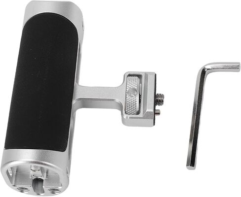 Side Handle for Camera Cage, Universal 1/4 Inch Positioning Screw, Ergonomic Silicone Handle, Cold Shoe, and Threaded Holes, Adjustable Arm Flexible Installation Options in Kuwait
