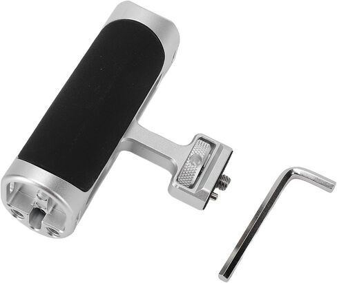 Side Handle for Camera Cage, Universal 1/4 Inch Positioning Screw, Ergonomic Silicone Handle, Cold Shoe, and Threaded Holes, Adjustable Arm Flexible Installation Options in Kuwait
