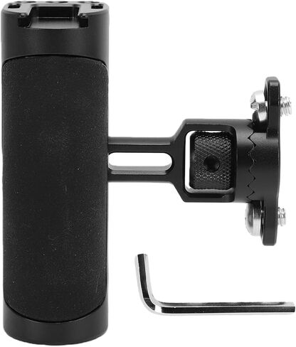 Generic Universal Left Right Side Handle, Camera Cage Handle with Cold Shoe Mount & 1/4 Inch Screw, Ergonomic Handgrip for Filmmakers Cameras in Kuwait