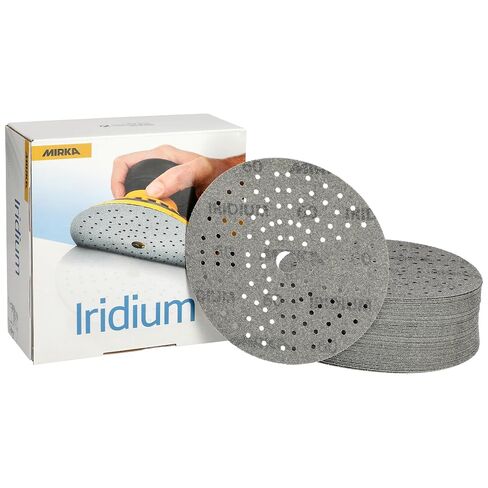 Mirka Iridium 6 Inch 80 Grit Premium Ceramic Blend Sanding Discs, 50 Pack in Saudi Arabia