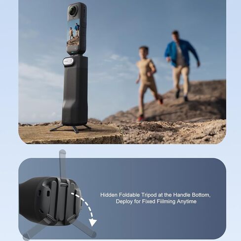 Camera Handle Grip Folding Camera Grip Handheld 3 in 1 Foldable Tripod Stand Storage Case 180 Degree Reversible 1 4 Inch Screw Wrist Strap for X4 X5 in Kuwait