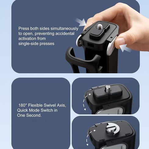 Camera Handle Grip Folding Camera Grip Handheld 3 in 1 Foldable Tripod Stand Storage Case 180 Degree Reversible 1 4 Inch Screw Wrist Strap for X4 X5 in Kuwait