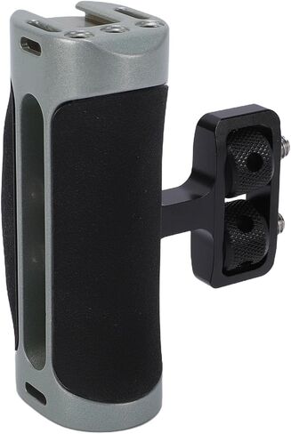 Generic Camera Cage Side Handle, Universal Ergonomic Handgrip with Adjustable 1/4in Screw 23.0 to 26.4mm, Cold Shoe Mount for DSLR Mirrorless Camera Video Recording Photography in Kuwait