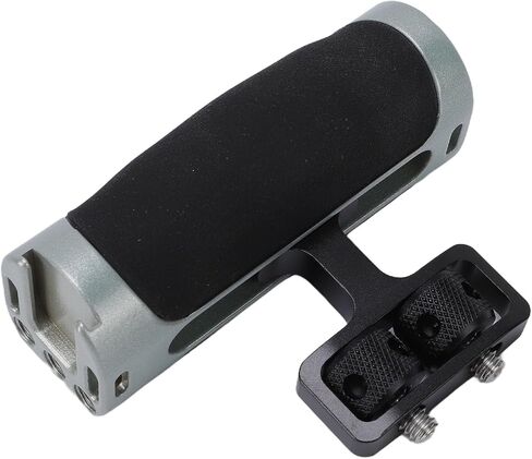 Generic Camera Cage Side Handle, Universal Ergonomic Handgrip with Adjustable 1/4in Screw 23.0 to 26.4mm, Cold Shoe Mount for DSLR Mirrorless Camera Video Recording Photography in Kuwait