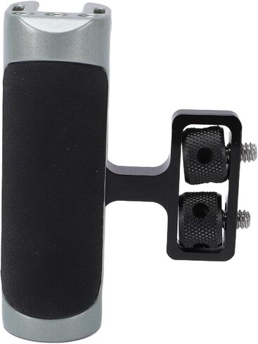 Generic Camera Cage Side Handle, Universal Ergonomic Handgrip with Adjustable 1/4in Screw 23.0 to 26.4mm, Cold Shoe Mount for DSLR Mirrorless Camera Video Recording Photography in Kuwait