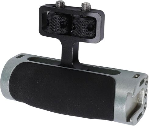 Generic Camera Cage Side Handle, Universal Ergonomic Handgrip with Adjustable 1/4in Screw 23.0 to 26.4mm, Cold Shoe Mount for DSLR Mirrorless Camera Video Recording Photography in Kuwait
