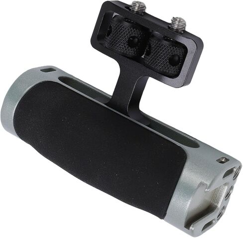 Generic Camera Cage Side Handle, Universal Ergonomic Handgrip with Adjustable 1/4in Screw 23.0 to 26.4mm, Cold Shoe Mount for DSLR Mirrorless Camera Video Recording Photography in Kuwait