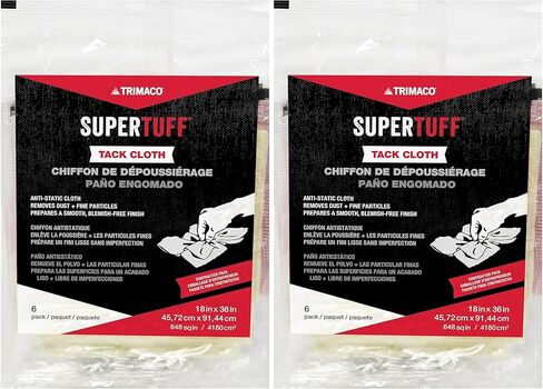 Trimaco SuperTuff Tack Cloth, 18-inch x 36-inch, 6 Count- Pack of 2 in Kuwait