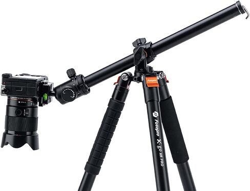 Fotopro Carbon Fiber Horizontal Tripod, 62.6 Inch 2-in-1 Camera Tripod Monopod with 360 Degree Ball Head Quick Release Plate for DSLR Video Camcorder, Max Load 22lbs in Saudi Arabia
