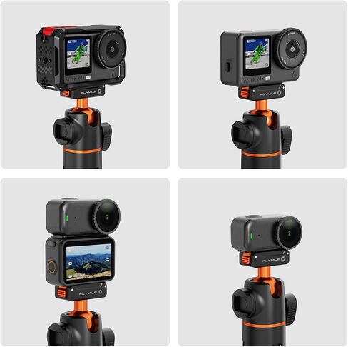 Tripod for DJI Osmo Nano/Osmo Action 6, 55" Magnetic Quick Release Selfie Stick Extension Rod Table Desk Portable Handle Grip Stand with Cold Shoe for DJI Osmo Nano/Action 6 Accessories in Kuwait