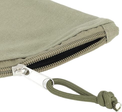 Coffee Filter Holder Coffee Filter Paper Storage Bag Pouch with Canvas Stainless Steel Zipper for Travel Picnic Camping Size 155 185 in Kuwait