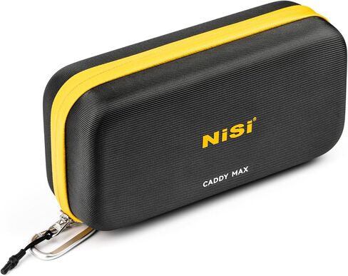 NiSi Caddy MAX Filter Pouch - Capacity for 13 Circular Filters up to 95mm | Hard Shell Filter Storage w/ 13 Microfiber-Lined Pockets, YKK Water-Resistant Zipper, Fits JetMag Pro up to 95MAG in Kuwait