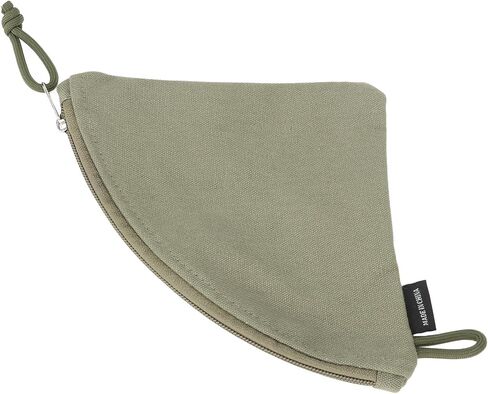 Canvas Coffee Filter Bag Conical Filter Paper Holder Storage Reusable with Stainless Steel Zipper for Camping Picnic Travel in Kuwait