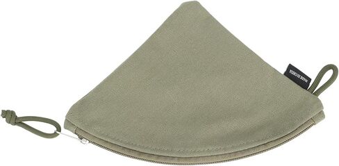 Canvas Coffee Filter Bag Conical Filter Paper Holder Storage Reusable with Stainless Steel Zipper for Camping Picnic Travel in Kuwait