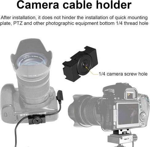 DSLR Camera Cable Clip, Data Cord Holder Clamp, Tethering USB Organizer Fixer for Photography, Anti-Drop Cable Management in Kuwait