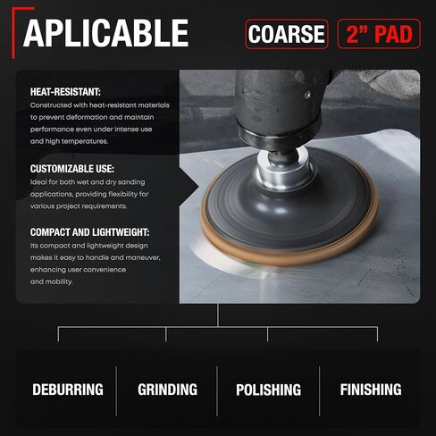 T1A Pack of 25 2" Roloc Disc Sanding Surface Conditioning Disc SC-DR, Type R - Compatible with 3M Discs or Scotch Brite Sponge - Grinding Disks Rust Remover for Metal in Saudi Arabia