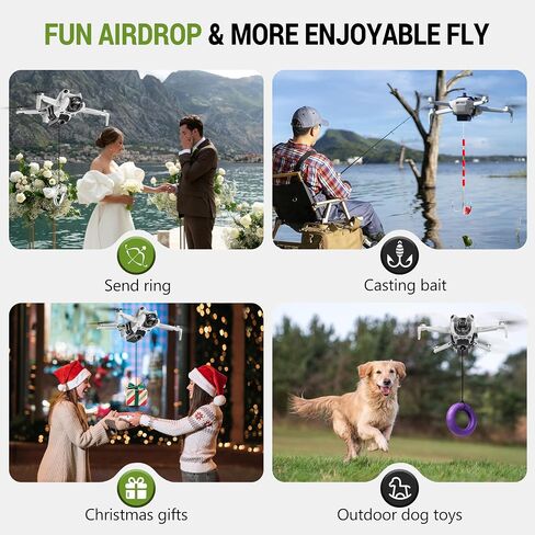 Mini 4 Pro Airdrop System Downlight for DJI Mini 4 Pro Accessories,Payload/Delivery/Transport Drop Release Device (Fishing Drone/Wedding/Film and TV Shooting/Rescue) in Kuwait