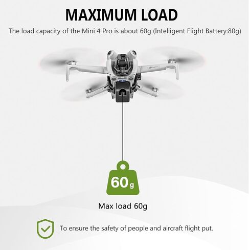 Mini 4 Pro Airdrop System Downlight for DJI Mini 4 Pro Accessories,Payload/Delivery/Transport Drop Release Device (Fishing Drone/Wedding/Film and TV Shooting/Rescue) in Kuwait