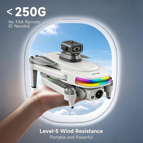 Drones With Camera For Adults 4k 50 Mins Flight 2 Battery Drone | Gps Drone ,With Screen On Controller,Adjustable Camera 90 °,Auto Return,Obstacle Sensing,Ai Track, For Beginner Toy Gifts in Kuwait