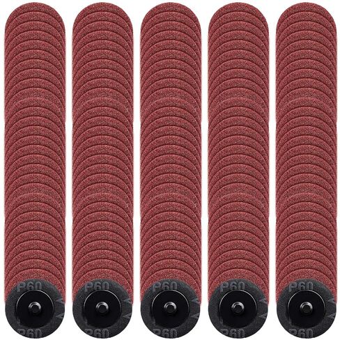 150Pcs 2 Inch Sanding Discs Roll Lock Die Grinder Sanding Discs, Aluminum Oxide Abrasive Quick Replacement Disc for Metal Wood Rust Paint Removal Polishing Finishing (60 Grit) in Kuwait